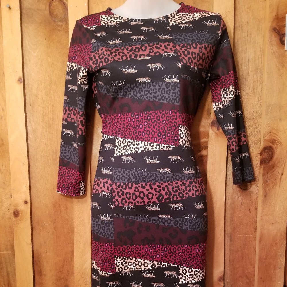 VS multi-animal print dress